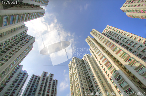 Image of Hong Kong public housing in HDR