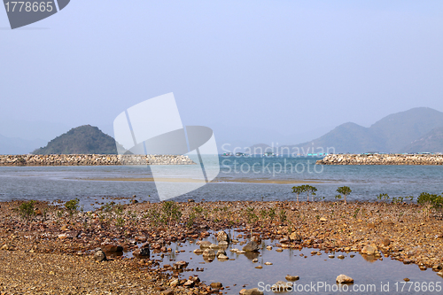 Image of Coastal landscape in Hong Kong at day time