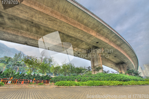 Image of Highway in Hong Kong, HDR image.