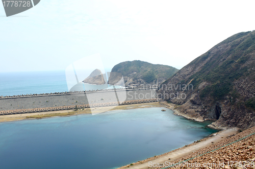 Image of Sea stack and sea cliff along the coast in Hong Kong