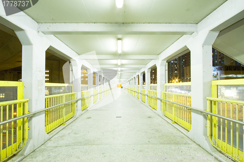 Image of Footbridge at night