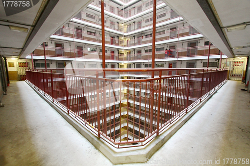 Image of Hong Kong public housing estate interior