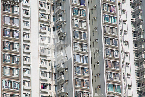 Image of Packed Hong Kong housing apartments