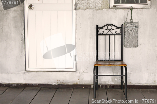 Image of Lonely chair background