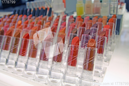 Image of Lipsticks on shelf