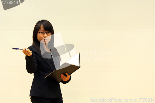 Image of Businesswoman doing presentation