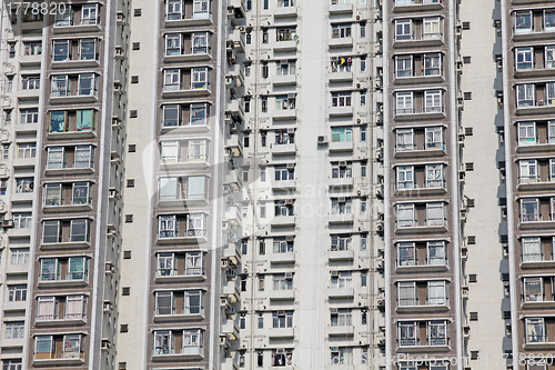 Image of Packed Hong Kong housing apartments