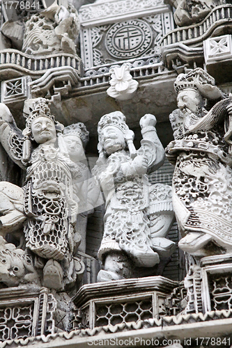 Image of Chinese carvings in Hong Kong