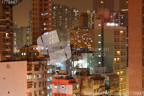 Image of Hong Kong downtown at night