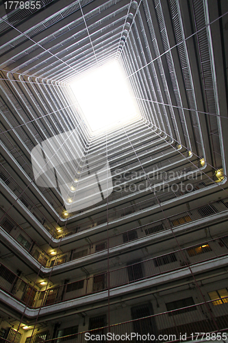 Image of Hong Kong public housing estate interior