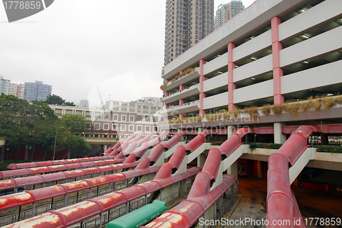 Image of Car park and bus station in Hong Kong