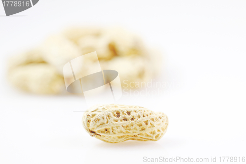 Image of Peanuts isolated on white background