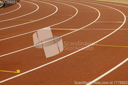 Image of Abstract view of a running track