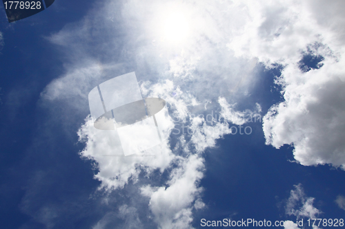 Image of Blue sky background