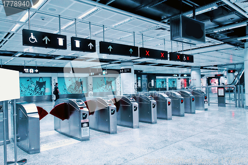 Image of Entrance of a subway station