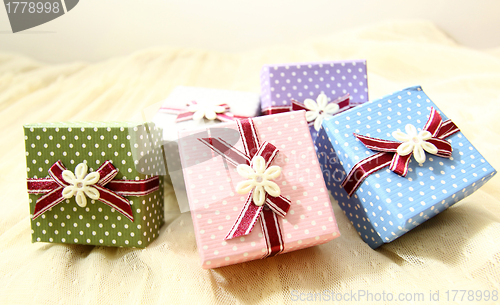 Image of Colorful gift boxes