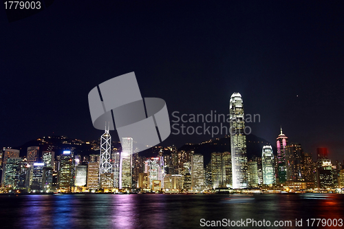 Image of Hong Kong at night