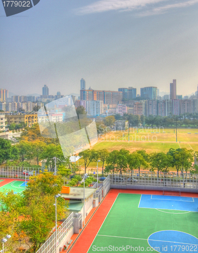 Image of Hong Kong downtown in HDR