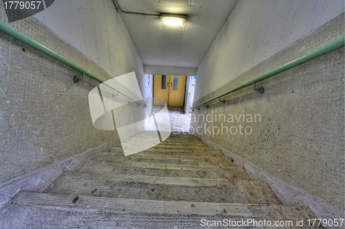Image of Stairs of public housing in Hong Kong