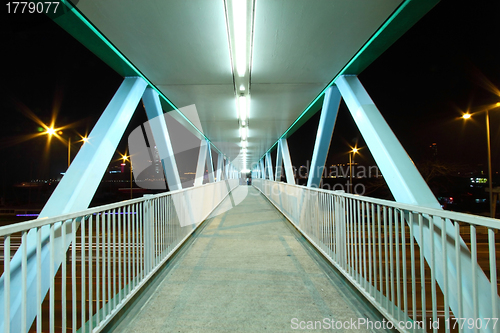 Image of Footbridge at night