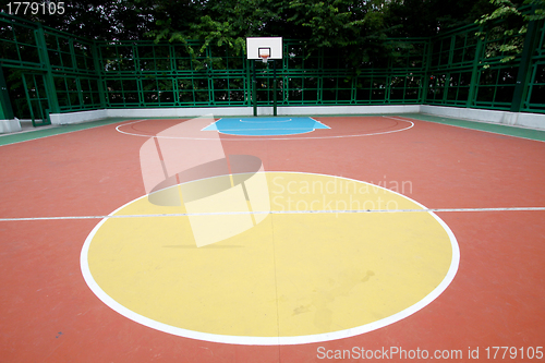 Image of Basketball court in abstract view