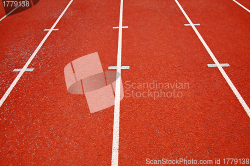 Image of Running track in abstract view