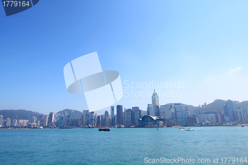 Image of Hong Kong skyline along the coastline