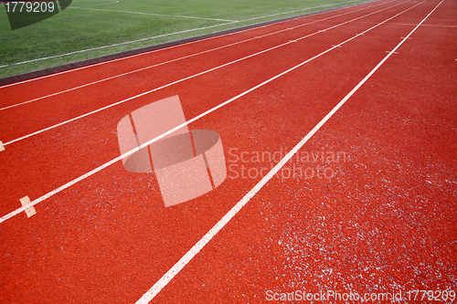 Image of Abstract view of running track