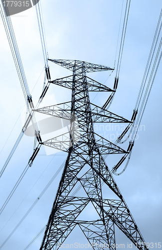 Image of Electric tower and cables