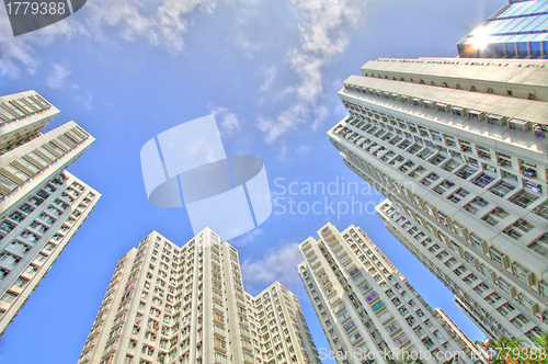 Image of Hong Kong public housing in HDR