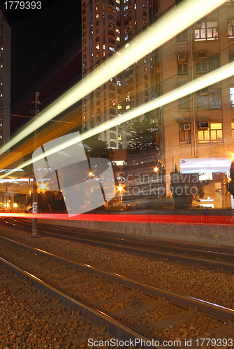 Image of Light rail transportation in Hong Kong