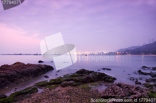 Image of Sunset over the ocean in Hong Kong