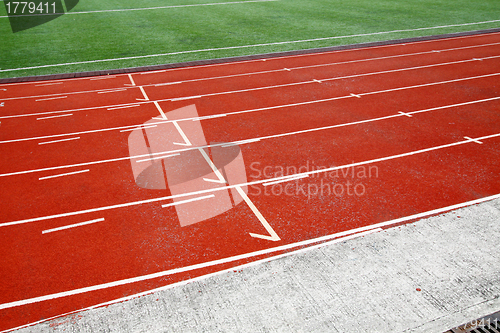 Image of Running track in abstract view