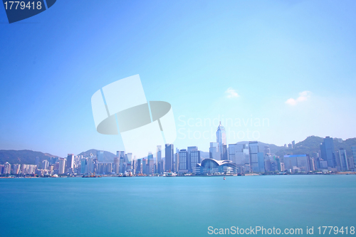 Image of Hong Kong skyline along the coastline