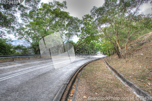 Image of Highway in Hong Kong, HDR image.