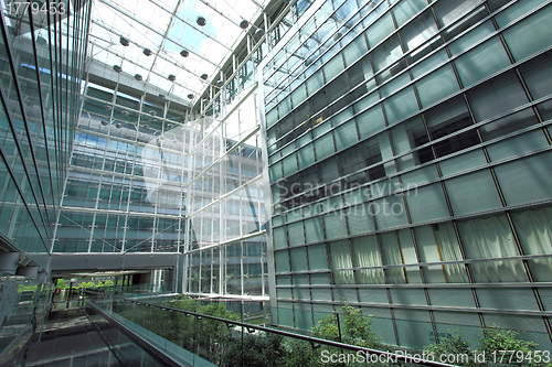 Image of Interior office window in a modern building