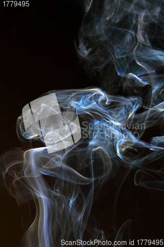 Image of Abstract smoke on black background