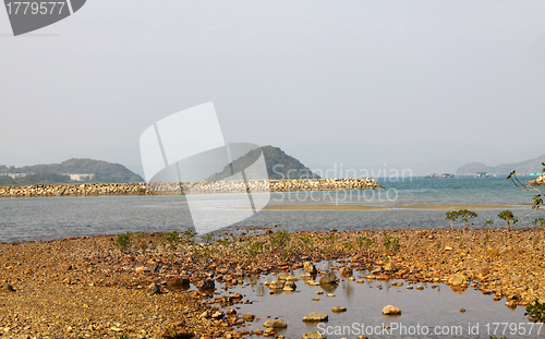 Image of Coastal landscape in Hong Kong at day time