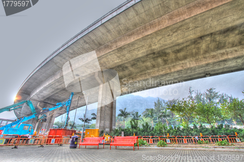 Image of Highway in Hong Kong, HDR image.