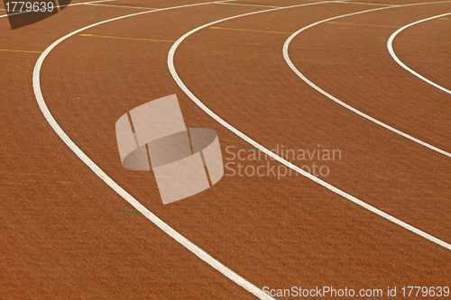 Image of Running track in a curve shape