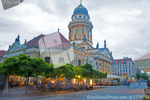 Image of German Cathedral in Gendarmenmarkt Berlin Germany Europe