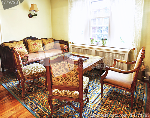 Image of Interior with antique furniture