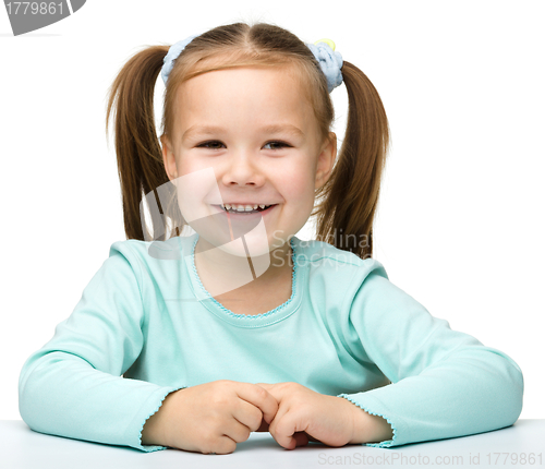 Image of Portrait of a cute little girl
