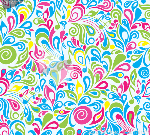 Image of Decorative colorful musical background