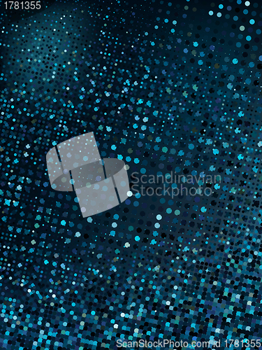 Image of Abstract dot blue mosaic background. EPS 8