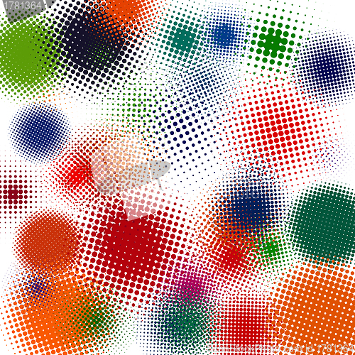 Image of Halftone vector illustration Set background. EPS 8