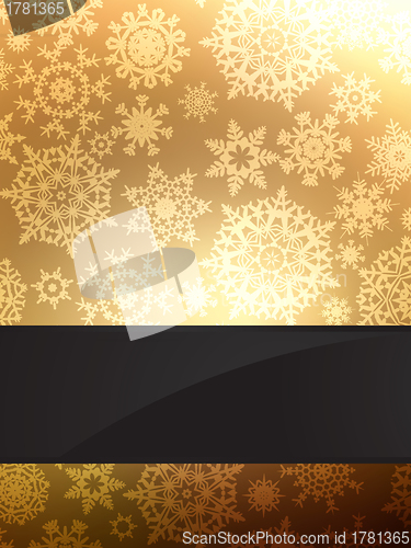 Image of Gold elegant christmas background. EPS 8