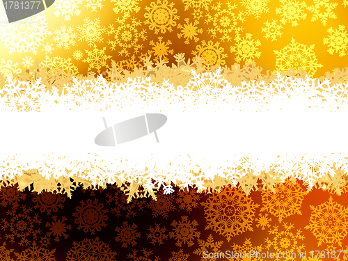 Image of Golden elegant christmas template. EPS 8