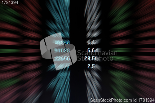Image of Stock market - explosion effect