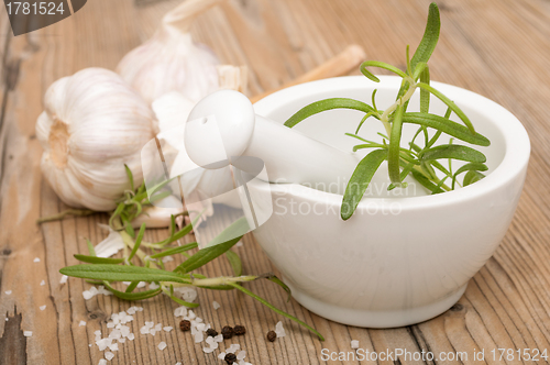 Image of Mortar With Rosemary